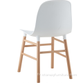 Nouveau produit chaise de salle à manger en bois en plastique moderne en plastique de conception moderne